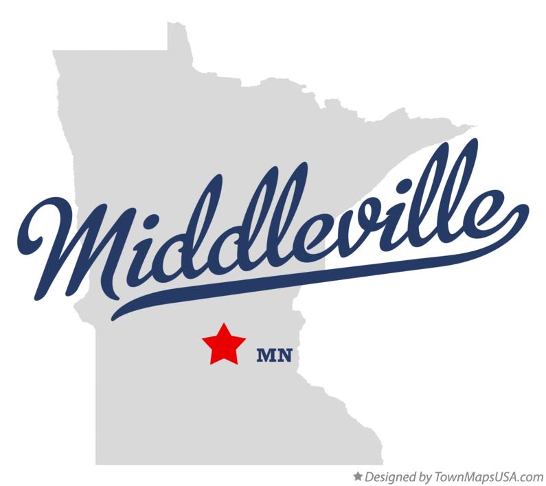 Map of Middleville Minnesota MN