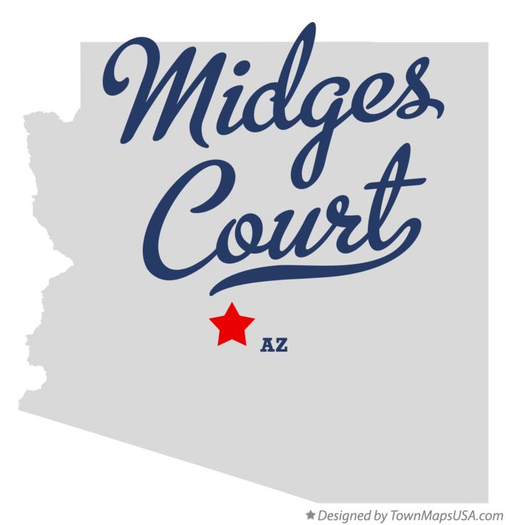 Map of Midges Court Arizona AZ