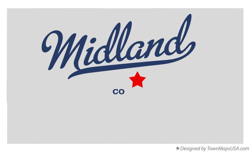 Map of Midland Colorado CO