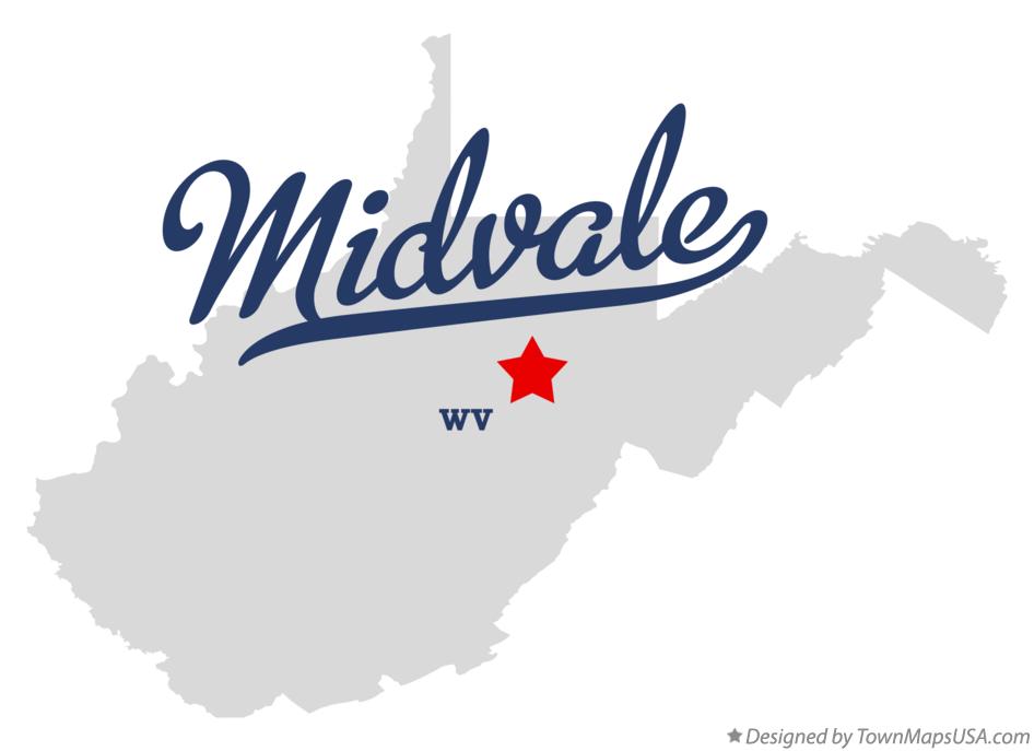 Map of Midvale West Virginia WV
