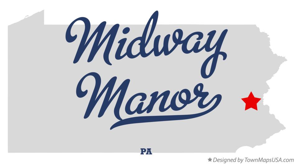 Map of Midway Manor Pennsylvania PA