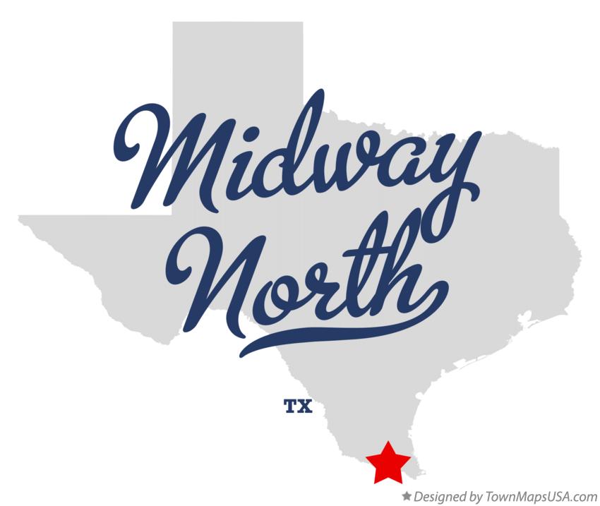 Map of Midway North Texas TX