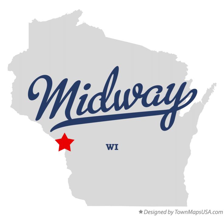 Map of Midway Wisconsin WI
