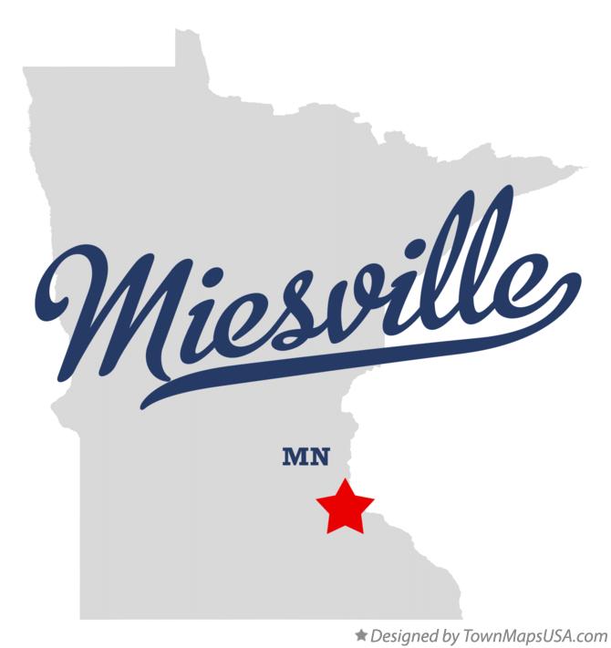Map of Miesville Minnesota MN