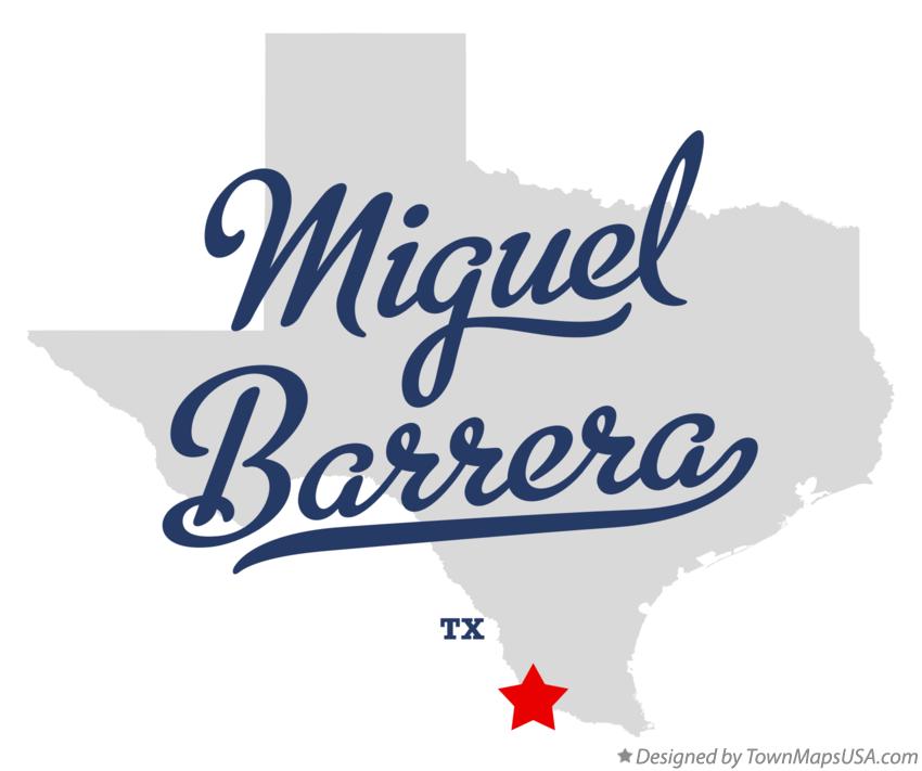 Map of Miguel Barrera Texas TX