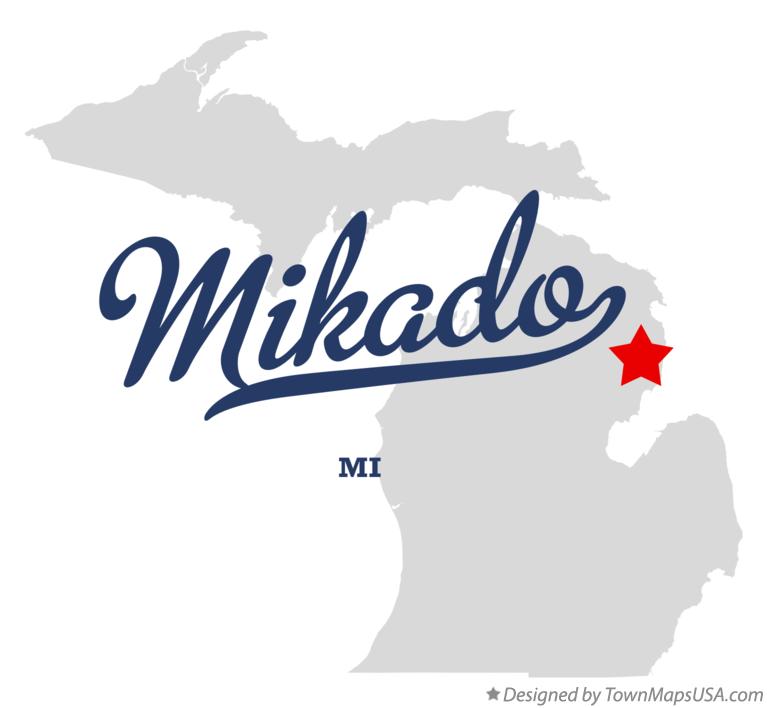 Map of Mikado Michigan MI