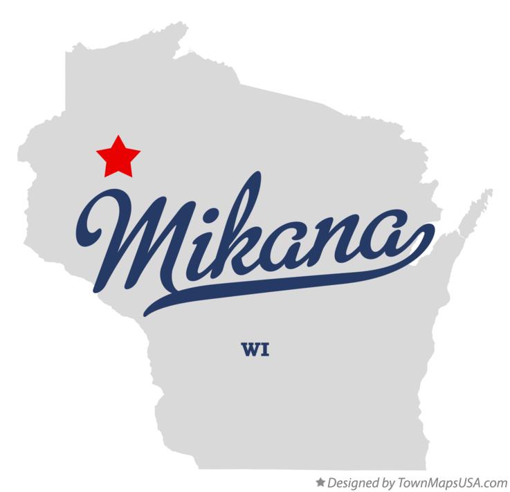 Map of Mikana Wisconsin WI