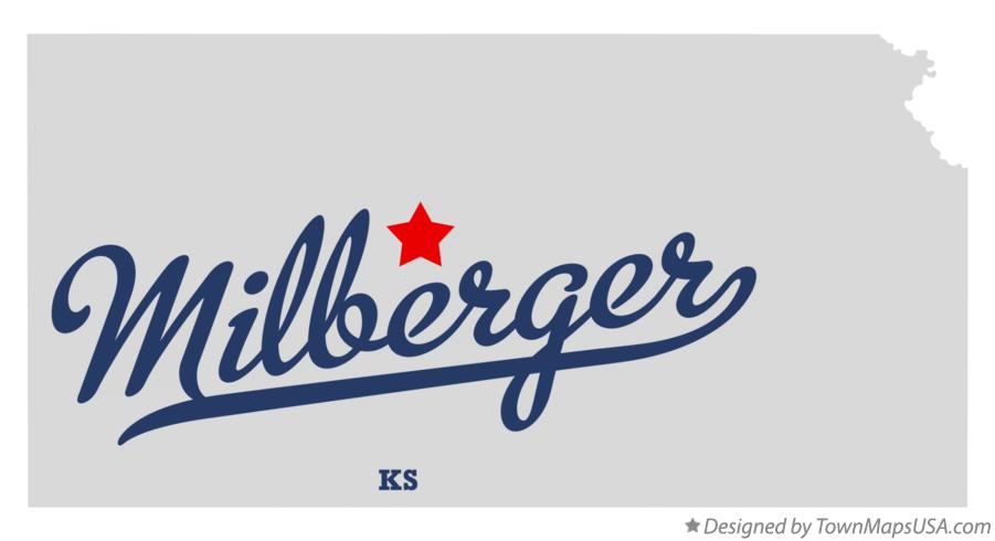 Map of Milberger Kansas KS