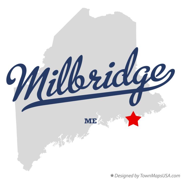 Map of Milbridge Maine ME