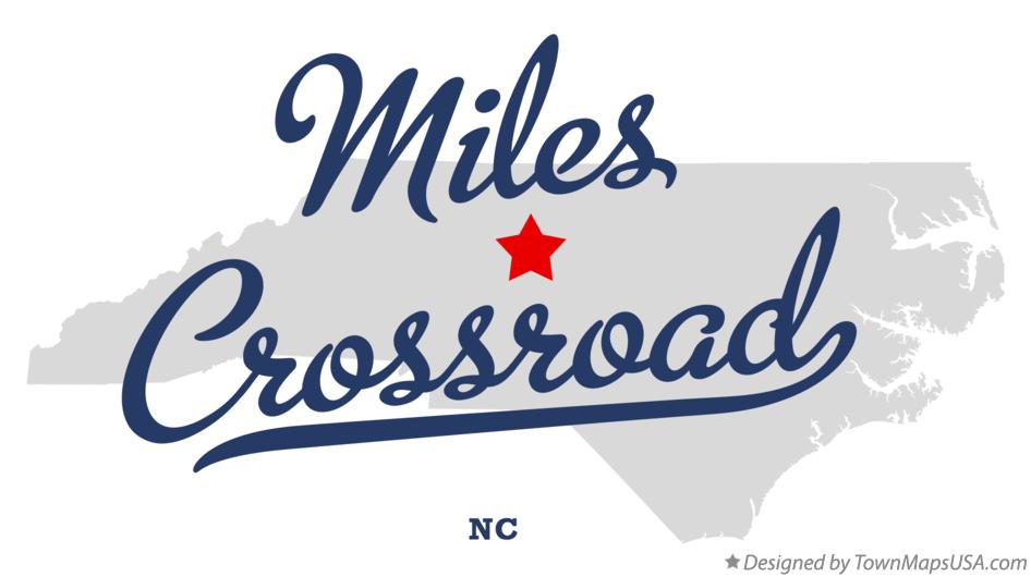 Map of Miles Crossroad North Carolina NC