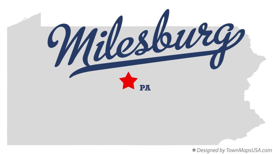 Map of Milesburg Pennsylvania PA