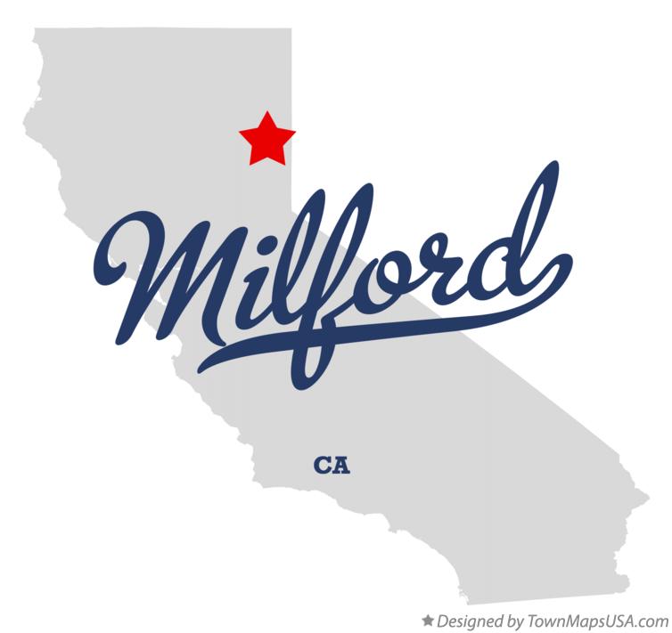Map of Milford California CA