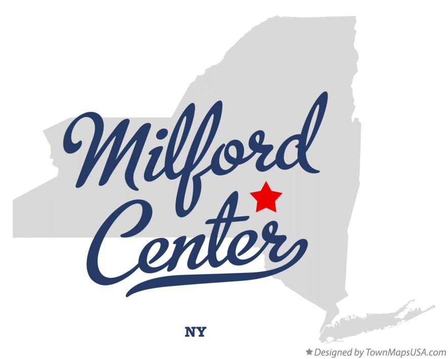Map of Milford Center New York NY