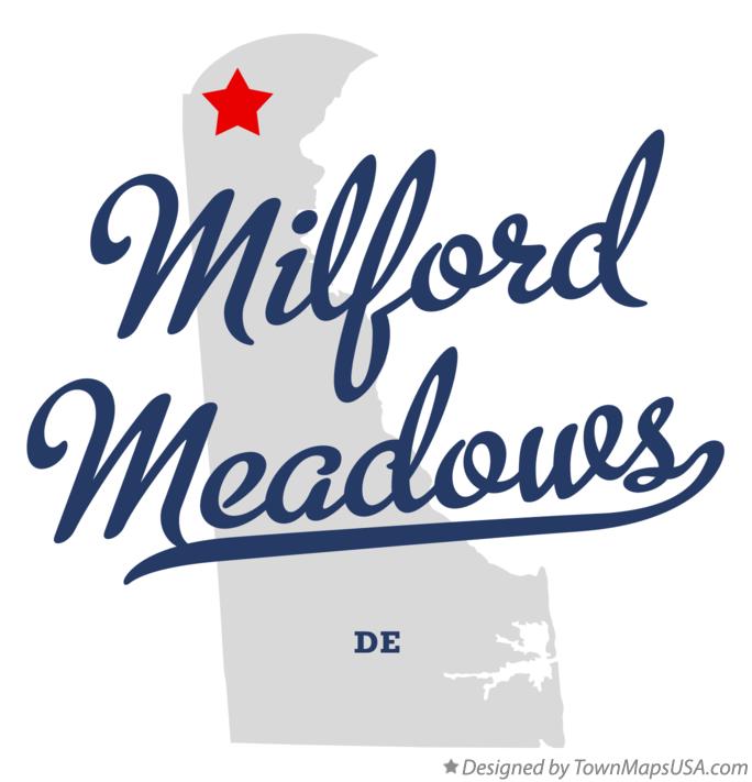 Map of Milford Meadows Delaware DE