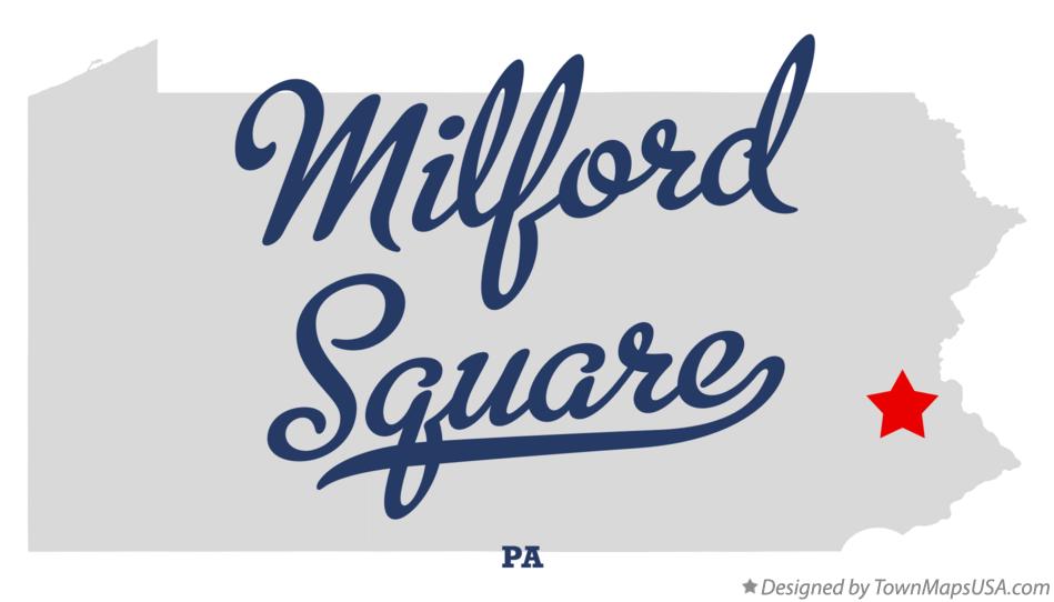 Map of Milford Square Pennsylvania PA