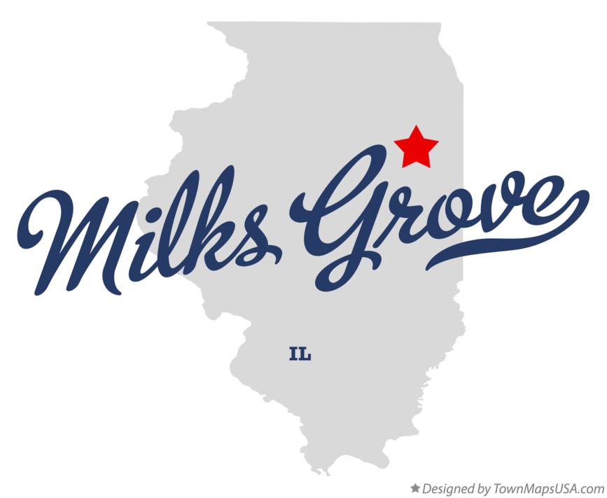 Map of Milks Grove Illinois IL