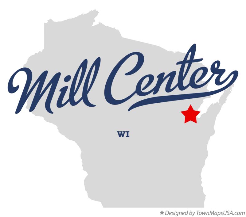 Map of Mill Center Wisconsin WI