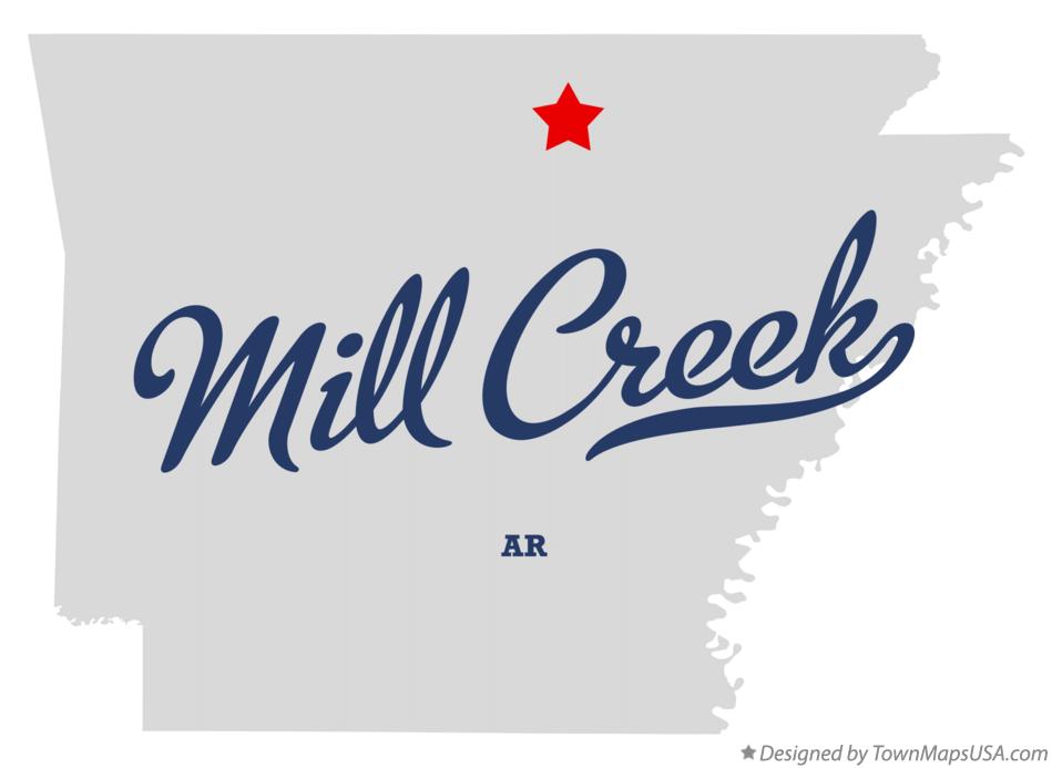 Map of Mill Creek Arkansas AR