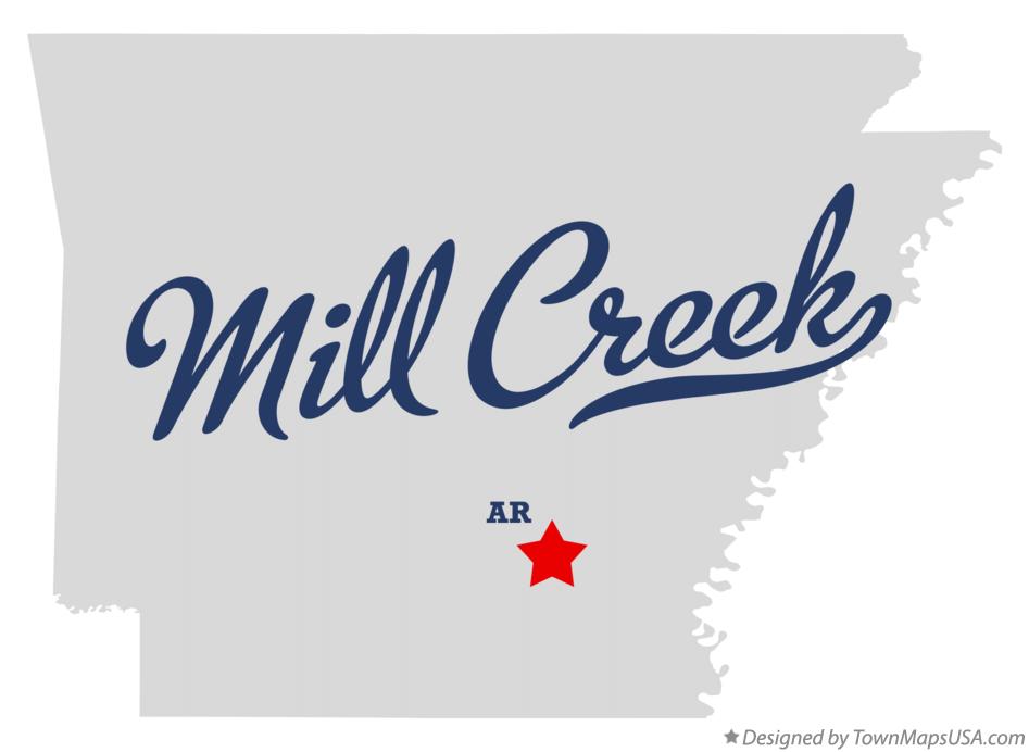 Map of Mill Creek Arkansas AR