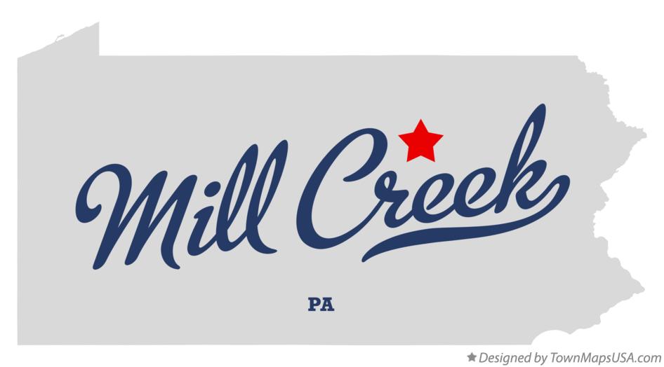 Map of Mill Creek Pennsylvania PA