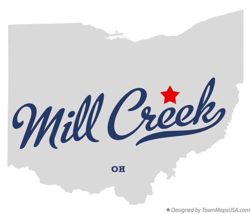 Map of Mill Creek Ohio OH