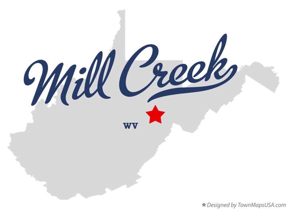 Map of Mill Creek West Virginia WV