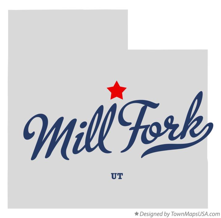 Map of Mill Fork Utah UT