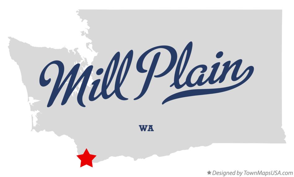 Map of Mill Plain Washington WA