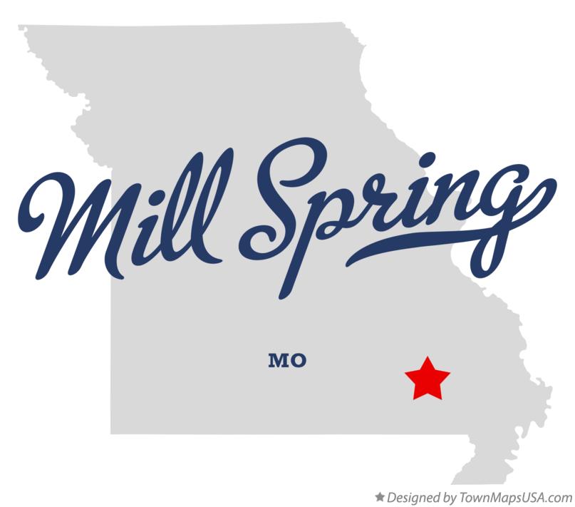 Map of Mill Spring Missouri MO