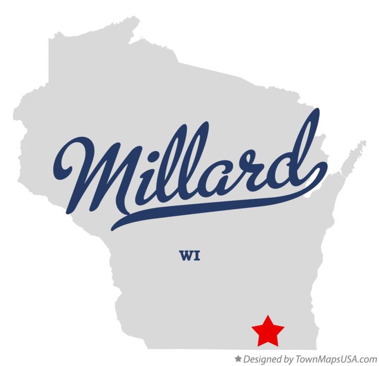 Map of Millard Wisconsin WI