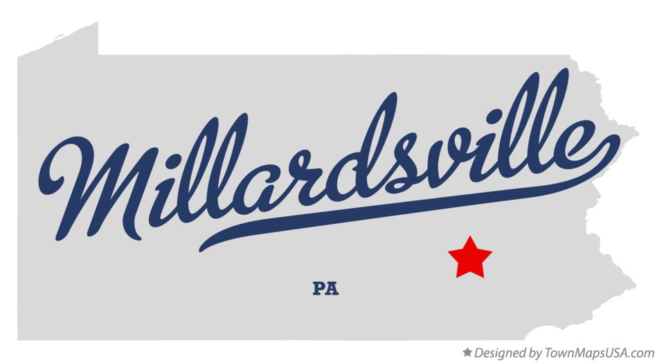 Map of Millardsville Pennsylvania PA