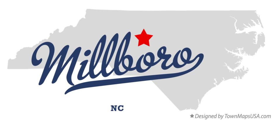 Map of Millboro North Carolina NC