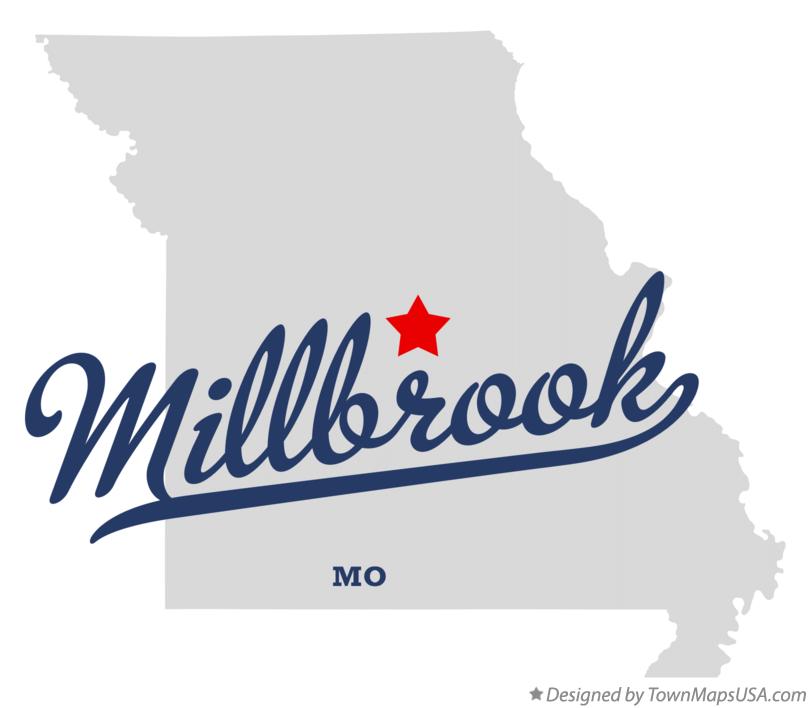 Map of Millbrook Missouri MO