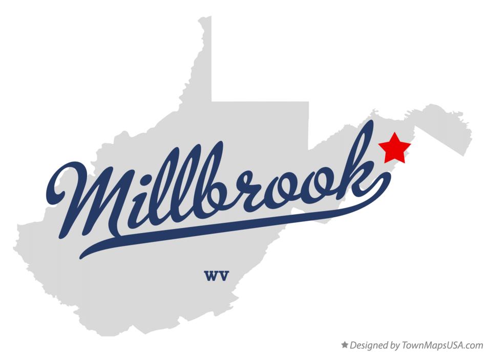 Map of Millbrook West Virginia WV