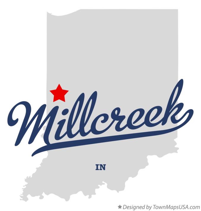 Map of Millcreek Indiana IN