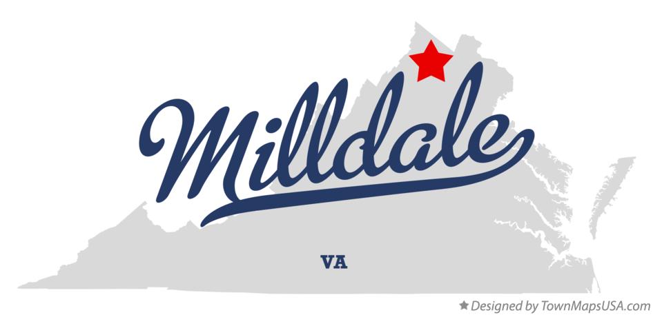Map of Milldale Virginia VA
