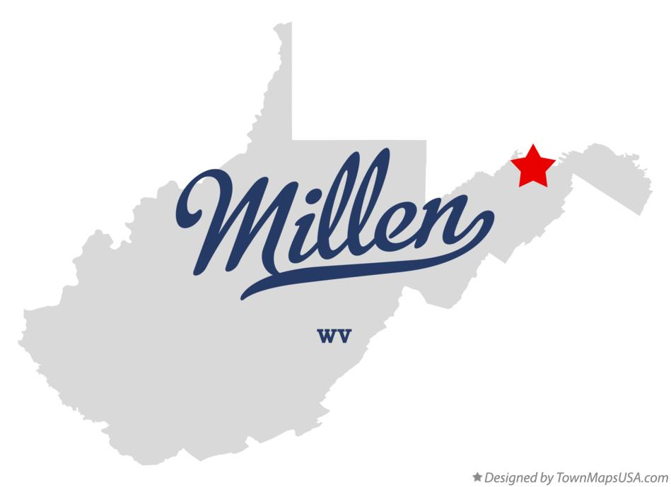 Map of Millen West Virginia WV