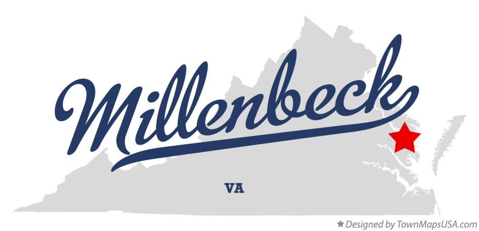 Map of Millenbeck Virginia VA