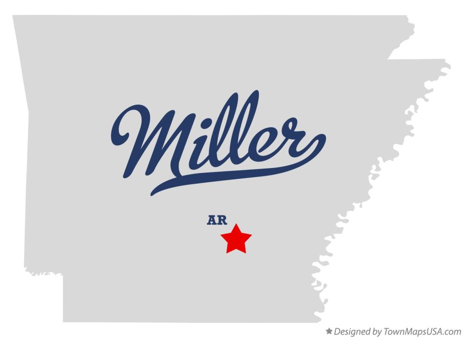 Map of Miller Arkansas AR