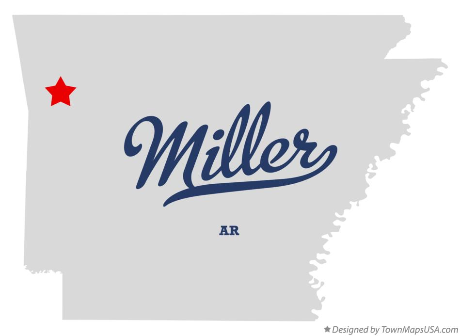 Map of Miller Arkansas AR