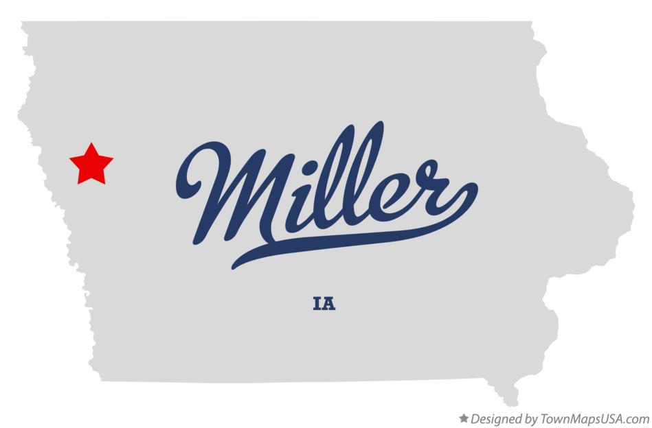 Map of Miller Iowa IA
