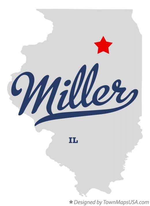 Map of Miller Illinois IL