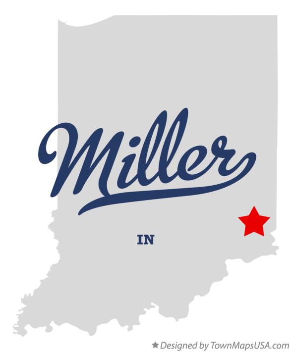 Map of Miller Indiana IN