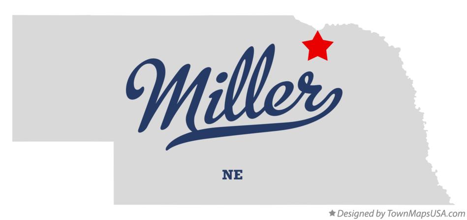 Map of Miller Nebraska NE
