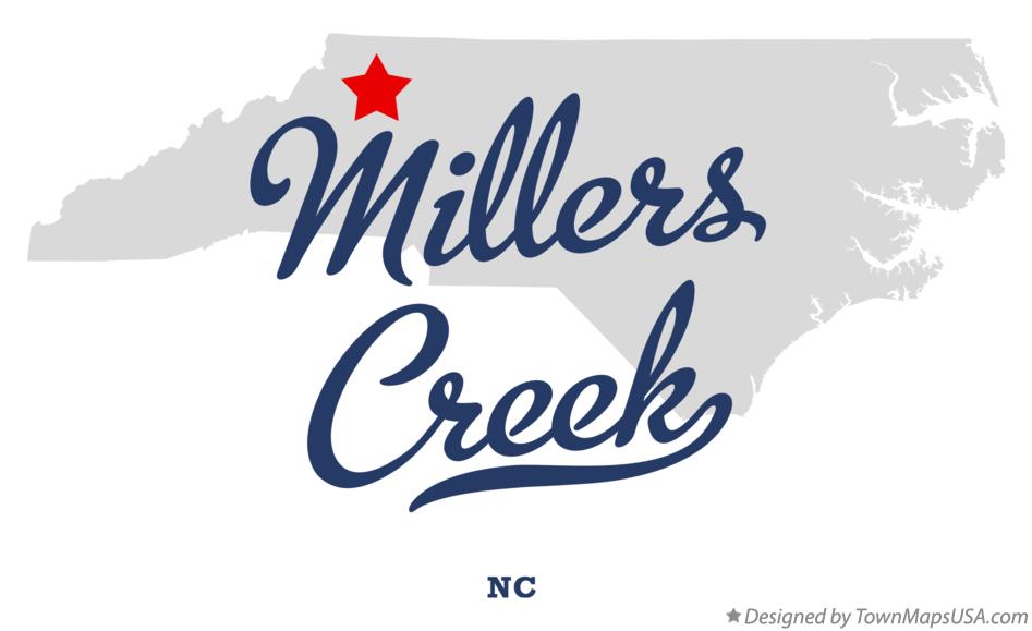 Map of Millers Creek North Carolina NC