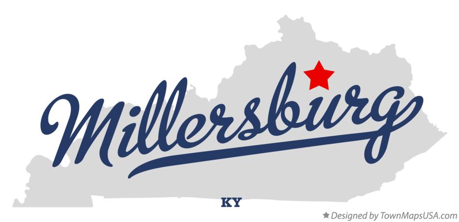 Map of Millersburg Kentucky KY