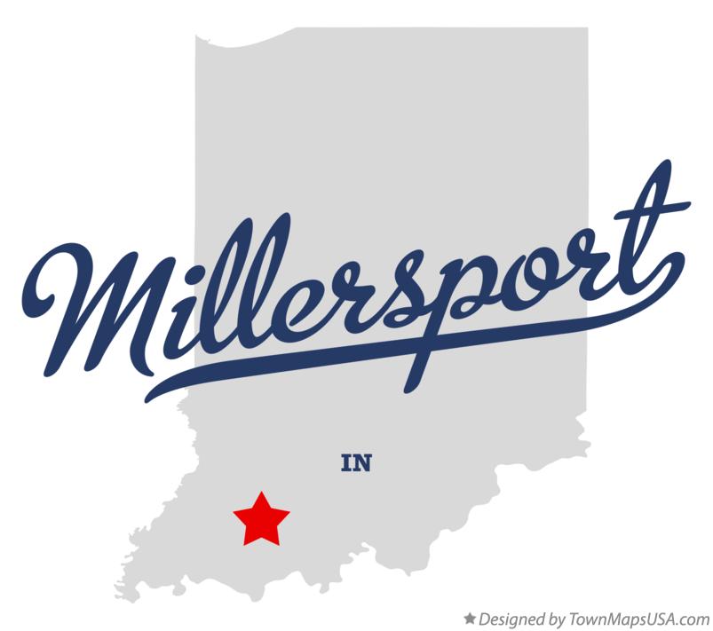Map of Millersport Indiana IN