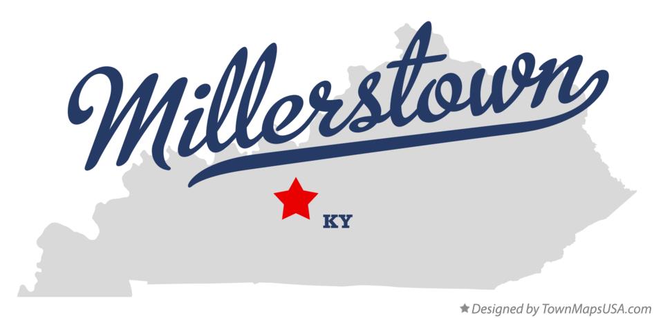 Map of Millerstown Kentucky KY
