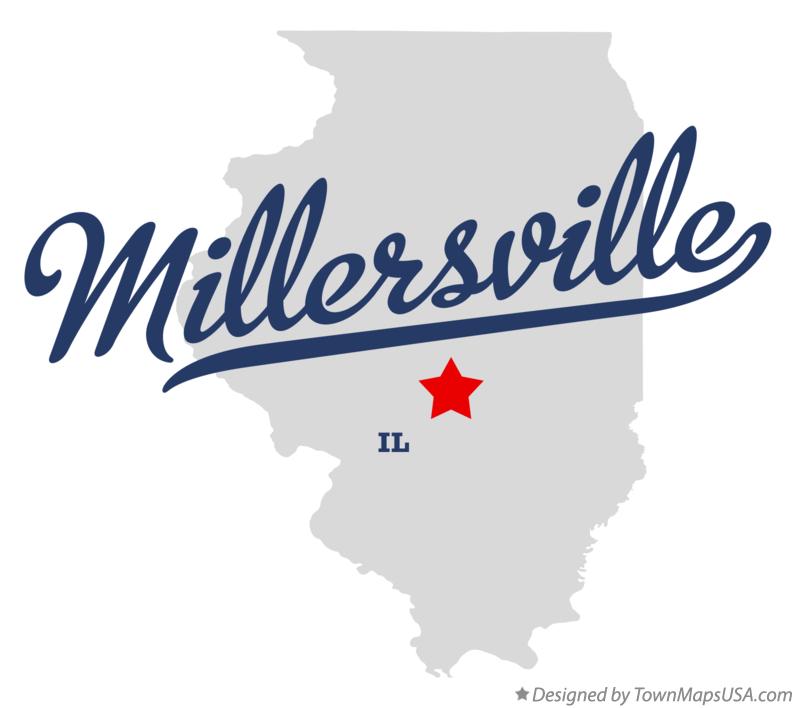 Map of Millersville Illinois IL
