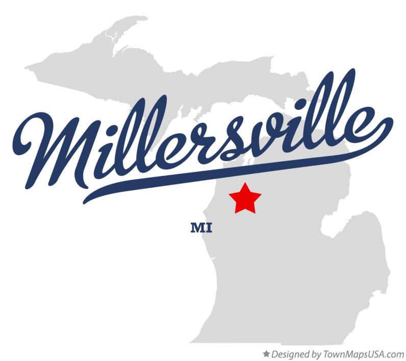 Map of Millersville Michigan MI